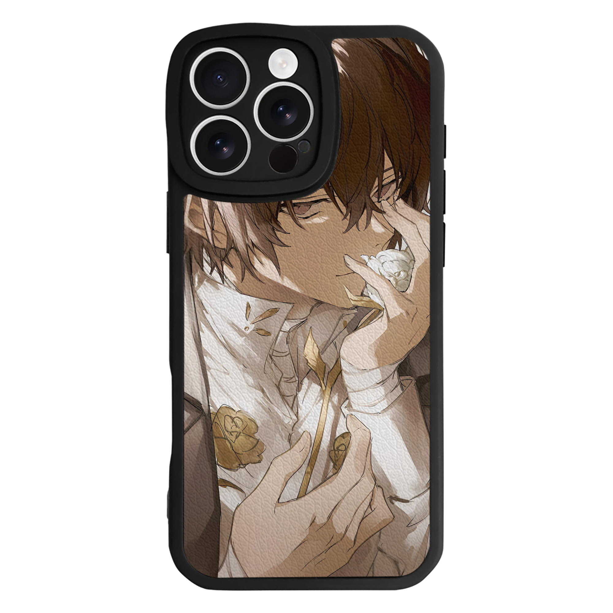 （画像用） 文豪ストレイドッグス Bungo Stray Dogs 【iPhone 16シリーズ対応】シリコンスマホケース（レザー調） 材質：シリコン